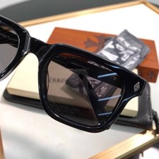 Chrome Hearts Ambidextrous Sunglasses Black Acetate Frame Eyewear with Case picture