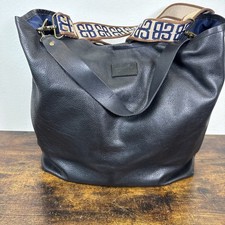 Parker Thatch Jane Slouchy Large Leather Tote — Black — Early Era PT Rare NEW picture