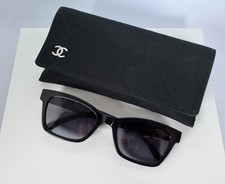 Chanel CH5417 54mm Square Sunglasses in Black w. Polarized Gray Lens picture