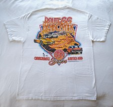 Vintage Route 66 Rendezvous T-Shirt Large Mens White Classic Cars California picture