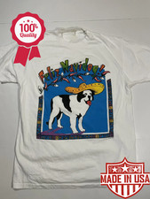 Vintage 90's Big Dogs Feliz Navidog Unisex Cotton Shirt Size S-5XL picture