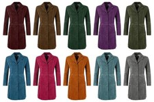 Women's Elegant Trench Coat Classic Real Suede Leather Knee-Length Slim Fit Coat picture