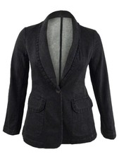 Nanette Lepore Women's Go Getter Ruffled Denim Blazer picture