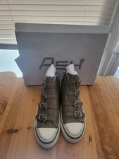NEW ASH Virgin Topo Leather Women's High Top buckle Sneaker Shoes Kicks Sized36 picture