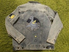 Pokemon World Championship 2023 Yokohama Denim Jacket Sm New Tags Lapras Pikachu picture