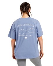 NEW AYBL Lifestyle Oversized T-Shirt Cornflower Blue Medium NWT Sold Out picture