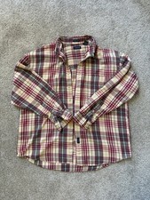 Vintage Gant Shirt Mens L Multicolor Plaid Rough Twill Long Sleeve Button Down picture