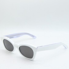 NEW BALENCIAGA BB 0230S 005 WHITE GREY AUTHENTIC SUNGLASSES 53-20 picture