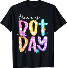 Happy Dot Day Colorful Rainbow Polka Dot Boys Girls Youth T-Shirt picture