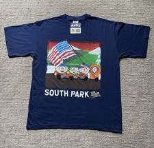 Vintage Navy South Park 2001 American Pride Euro Deadstock Size XL T-shirt W/tag picture