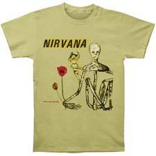 Men's Nirvana Incesticide Album T-Shirt, Slim Fit, Medium, Celery Green picture