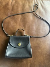 Authentic Coach Regina Crossbody Bag Purse Vintage Leather Turn Lock #9983 picture