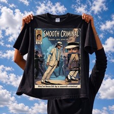 *HOT* Michael Jackson Smooth Criminal Shirt, Noir Comic Art Tee FREESHIPPING picture