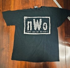 Vintage nWo T-Shirt Black XL Extra Large Short Sleeve Wrestling WCW 1998 WWE WWF picture