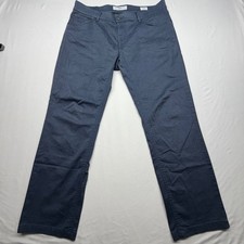 Brax Men Pants 35x34 Blue Style Chuck Modern Fit Hi-Flex Textured Chino Straight picture