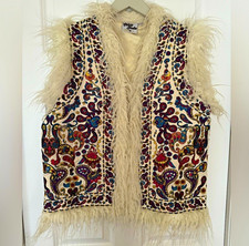 The Hippie Shake Psychedelic Paisley Embroidered Vest picture