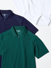 UNIQLO x ROGER FEDERER XS-4XL Dry-EX Half-Zip Polo Shirt Men 3 Colors 482306 NWT picture