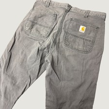 Carhartt 102821 Straight Fit Rugged Flex Work Pants Gray 34x34 picture