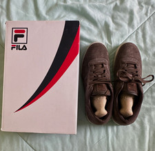 FILA Original Fitness TS Men’s Brown/White Suede Low Top Sneakers US 10.5 picture
