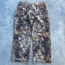 Carhartt B158 CMO RealTree Camo Dungaree Fit Work Pants Mens 38x32 Distressed picture