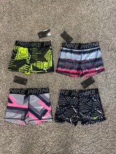 4 PAIR NIKE PRO THERMA-FIT SHORTS WOMENS SIZE M picture