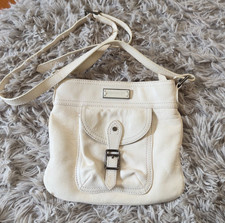 Vintage Burberrys White Leather Crossbody Bag picture