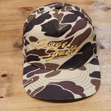 Vintage George Strait Hat Snapback Duck Camo Spell Out 80s 90s Country Music picture