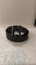 Fendi Zucca Belt Black/Gray, Size 38 picture