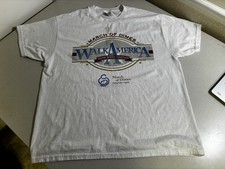 Vintage March of Dimes T-shirt Walk America  Anniversary 1998 Hanes Heavyweight picture