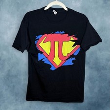 Super Pi Math Superhero Graphic T-Shirt Medium picture