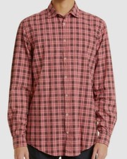 $425 Massimo Alba Men Pink Plaid Button-Up Voile Long-Sleeve Dress Shirt Size XL picture