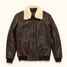 *Brand New* Buffalo Jackson Maverick Leather Bomber Jacket picture