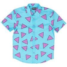 Adult Unisex 90's Modern Life Button Down Shirt Halloween Cosplay Costume picture