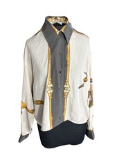 Culture Vintage Eureka Womens Blouse With Duck Print & Golden Details picture