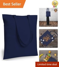 Lightweight 100% Cotton 16x15” Tote Bags - Perfect for DIY & Everyday Use picture