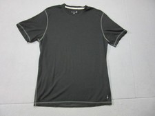 Smartwool Shirt Mens Large Black Merino Wool Base Layer Short Sleeve Tee Hiking picture