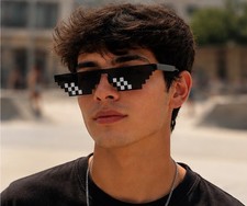 Retro Pixelated Thug Life Sunglasses picture