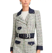 Cinq à Sept Anya Boucle Moto Jacket MSRP $425 picture
