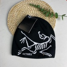 Arc’teryx Bird Head Toque Beanie Orca - Black Wool – Unisex Winter Hat - NWT picture