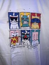 Vintage Rare 90’s Maret Cats Incognito St. Marten West Indies Size XL Tshirt picture
