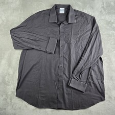 Vintage Sams Tailors Shirt Mens Black Long Sleeve Hand Tailored Dressy Business picture