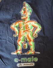 Vintage Mens Singlet. E-Male. Mambo.  Large. Stunning Colour  picture