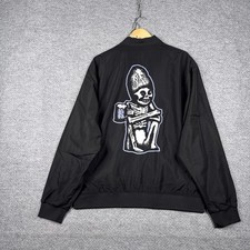 Rogue Dead Guy Bomber Jacket Mens 2XL XXL Black Full Zip Outdoors picture