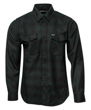New In Bag Dixxon Flannel Mens Large Black Forest Shirt L Long Sleeve NIB picture