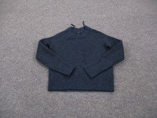 COS Sweater Womens XS Navy Blue Alpaca Wool Relaxed Lightweight Preppy picture