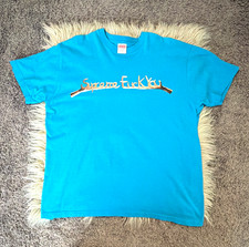 Supreme Men's L Blue Graphic Logo Cotton Jersey Crew Neck Preshrunk Tee SS picture