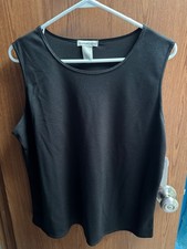 Notations Women's Black Tank Top Size XL New with Tags picture