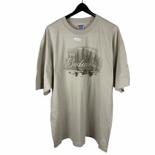 Vintage 2000s Brand New Budweiser Beer Promo Graphic Shirt Size 2XL picture