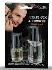 Spirit Gum Adhesive & Remover Combo Pack_Theatrical Costume_Makeup. picture