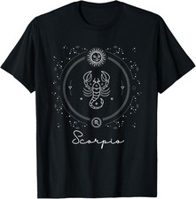 NEW LIMITED Scorpio Zodiac Sign Horoscope Astrology Scorpio T-Shirt picture